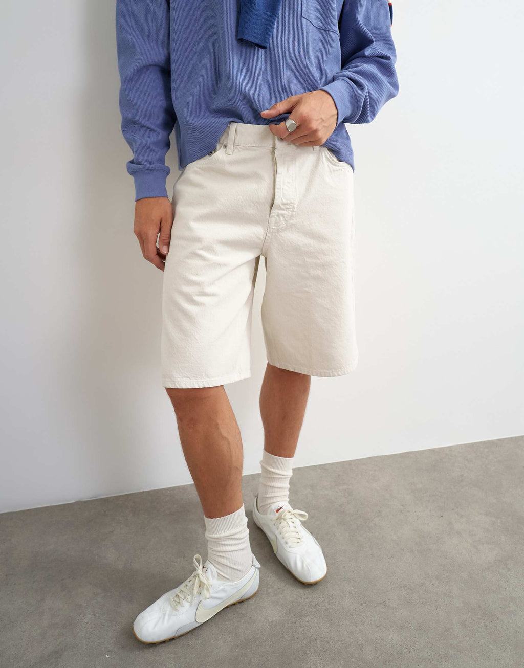 Topman Rigid Baggy Denim Short