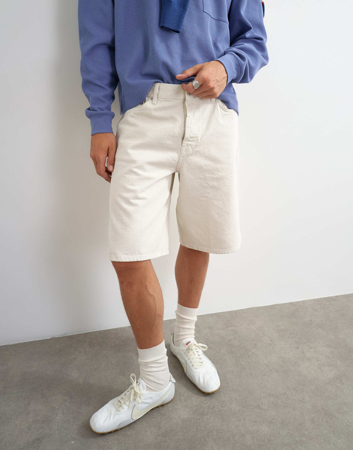 Topman Rigid Baggy Denim Short