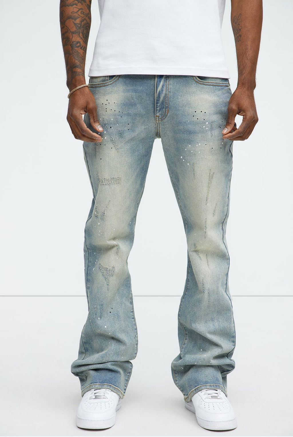 FASHIONNOVA Ripped Flare Jeans