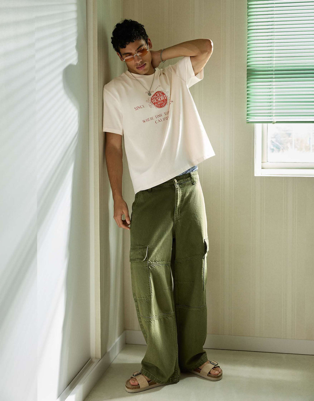 Bershka Relaxed Fit Print T-Shirt