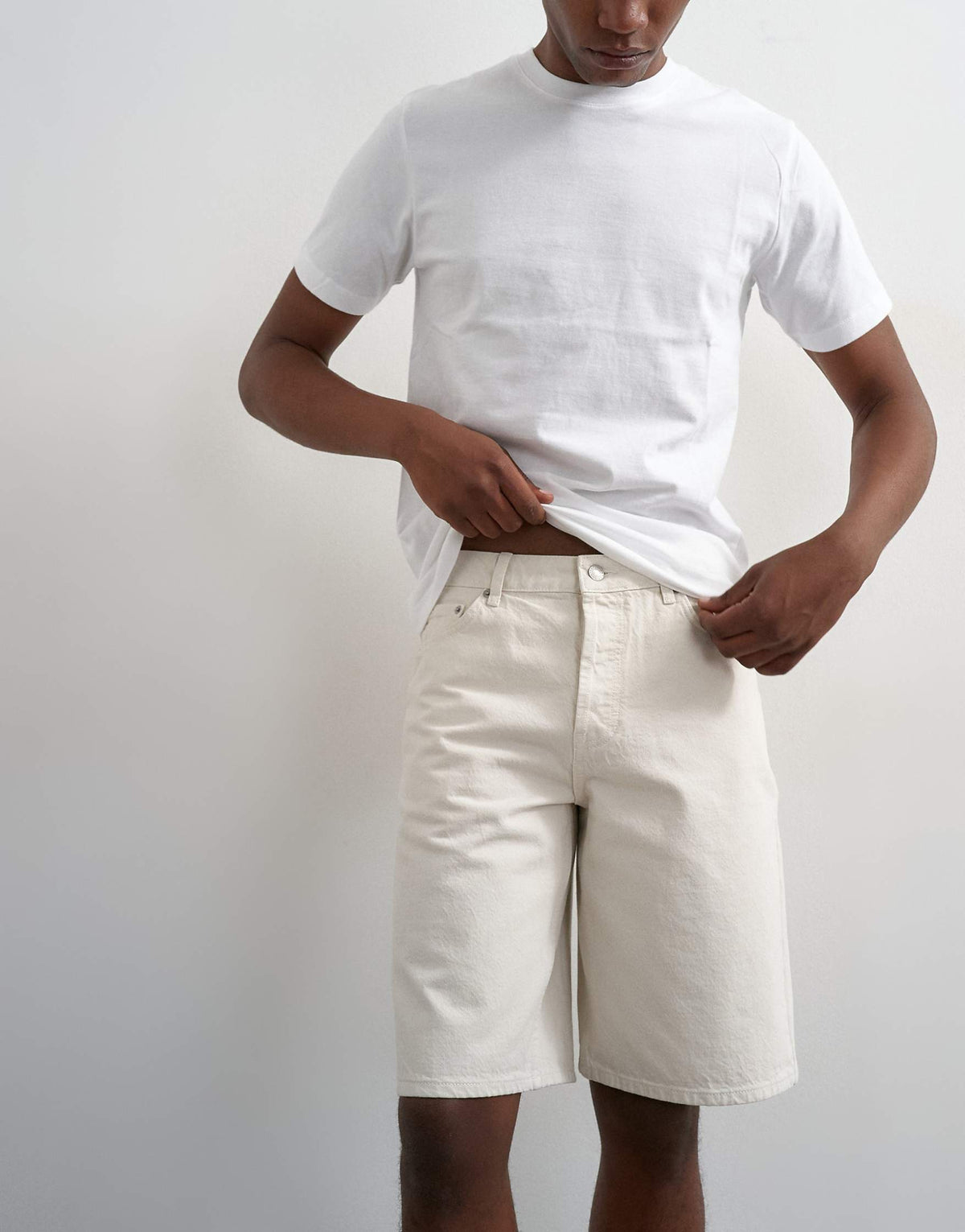 Topman Rigid Baggy Denim Short