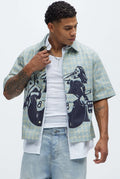 FASHIONNOVA Cropped Button Up Shirt