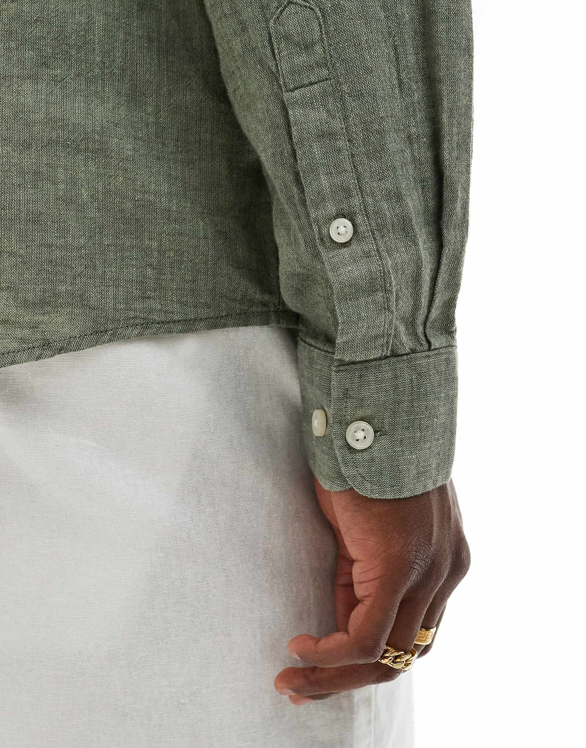 ONLY & SONS Linen Mix Long Sleeve
