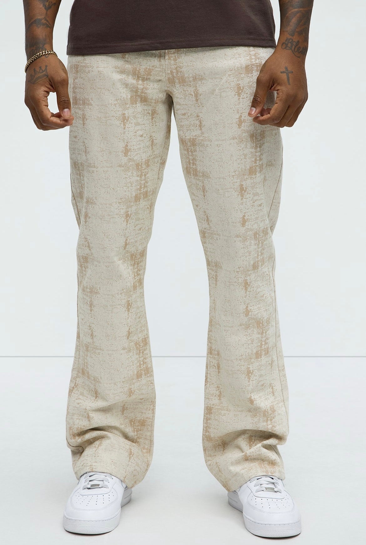 FASHIONNOVA Stacked Slim Flare Pants