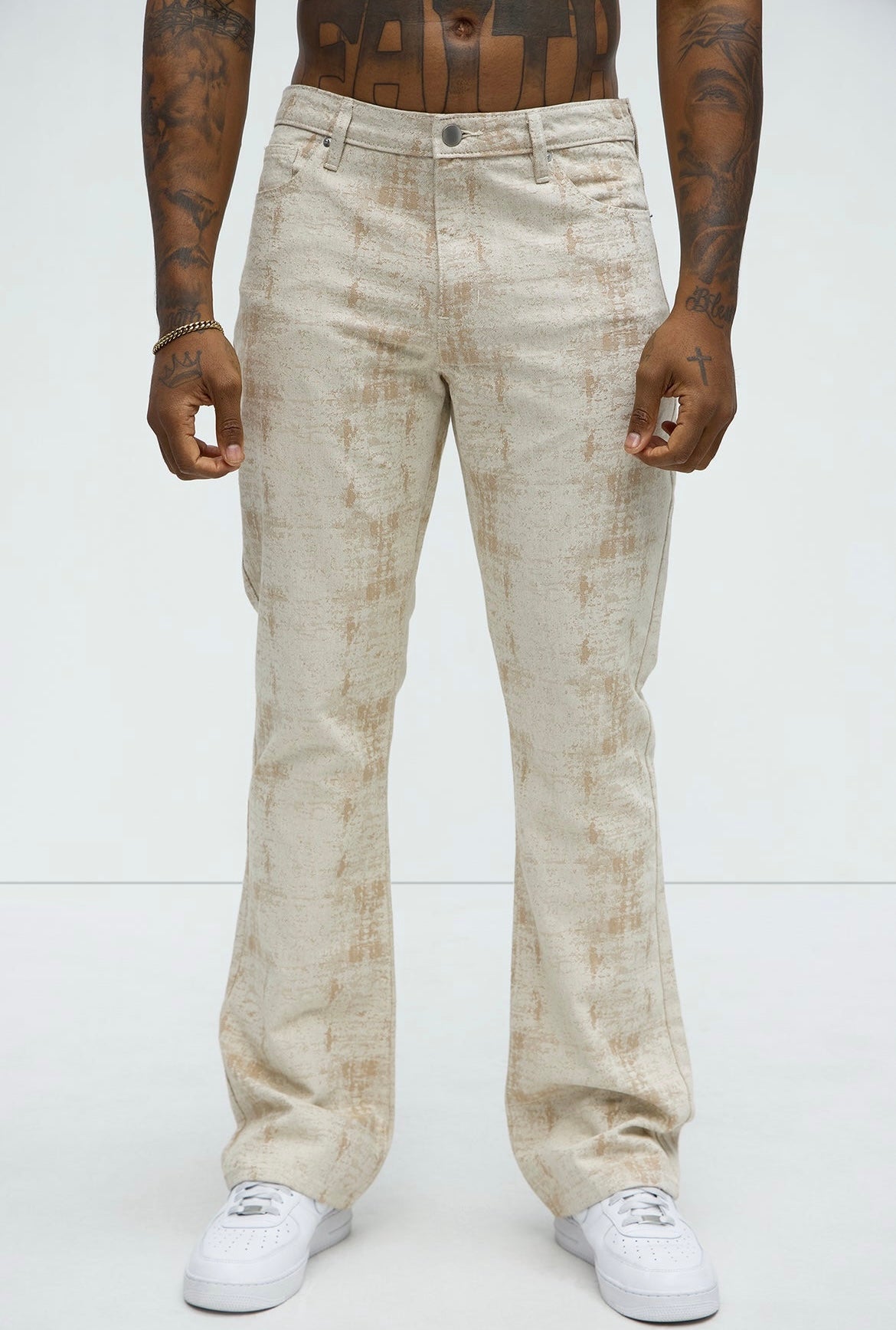 FASHIONNOVA Stacked Slim Flare Pants