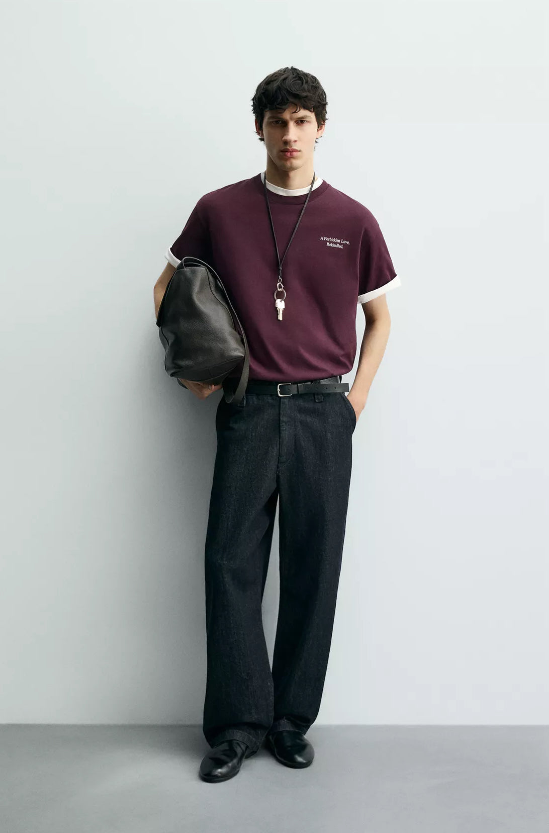 Zara Slogan Print T-Shirt