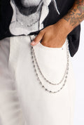 FASHIONNOVA Twisted Faith Layered Pant Chain