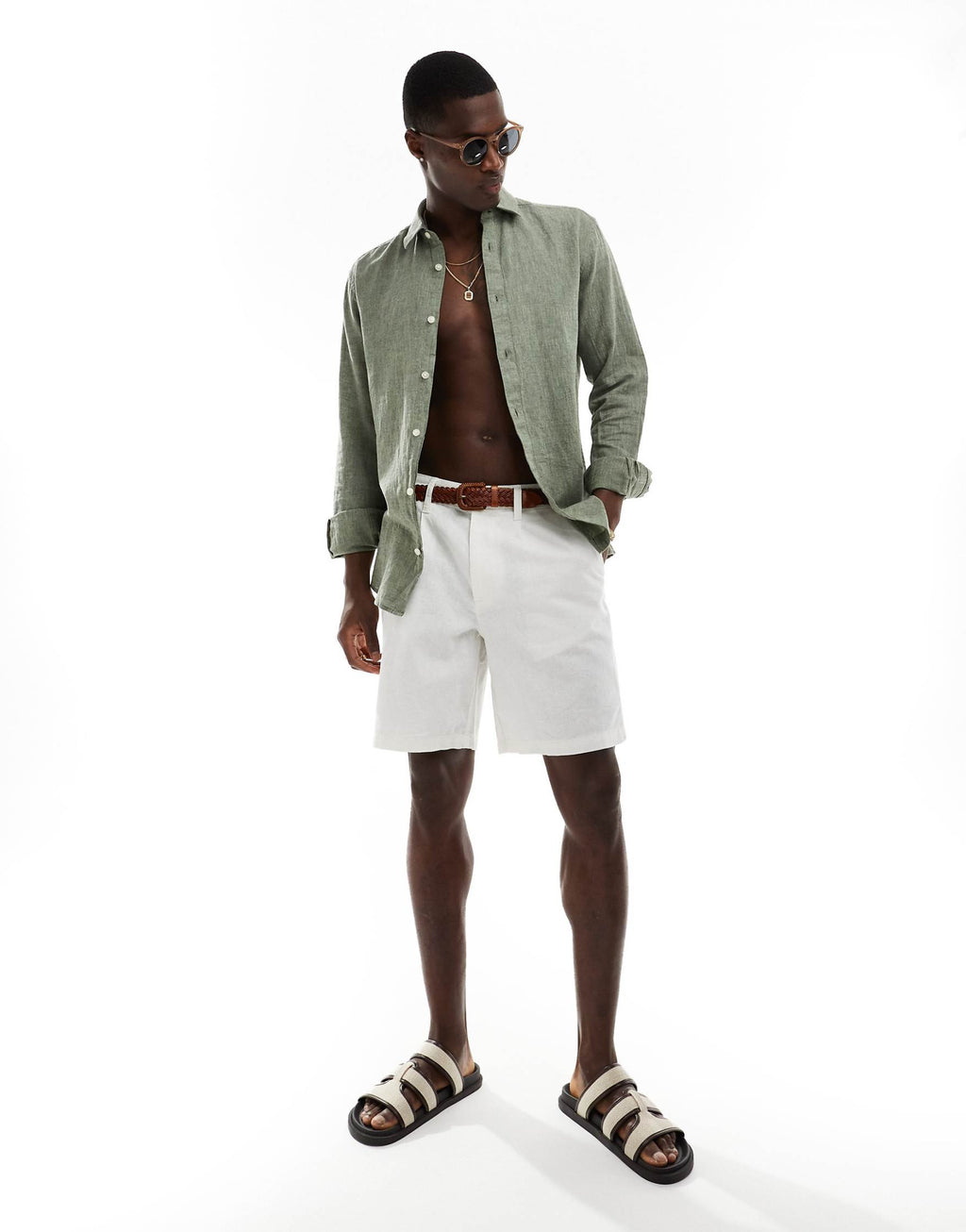 ONLY & SONS Linen Mix Long Sleeve