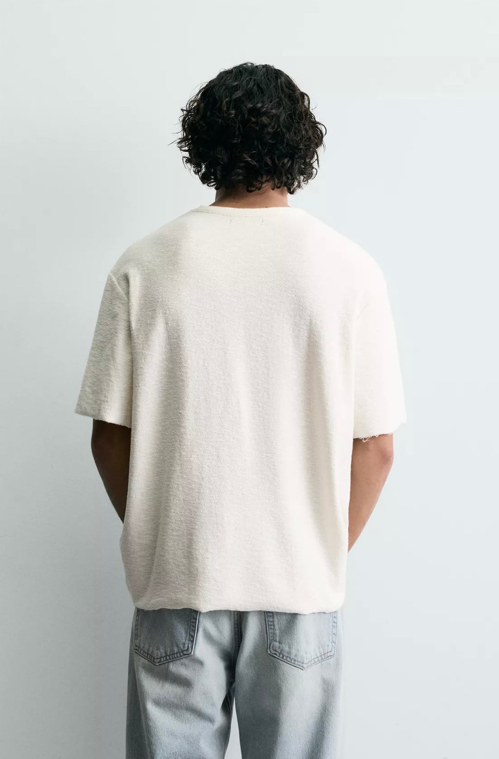 Zara Washed Printed Knit T-Shirt