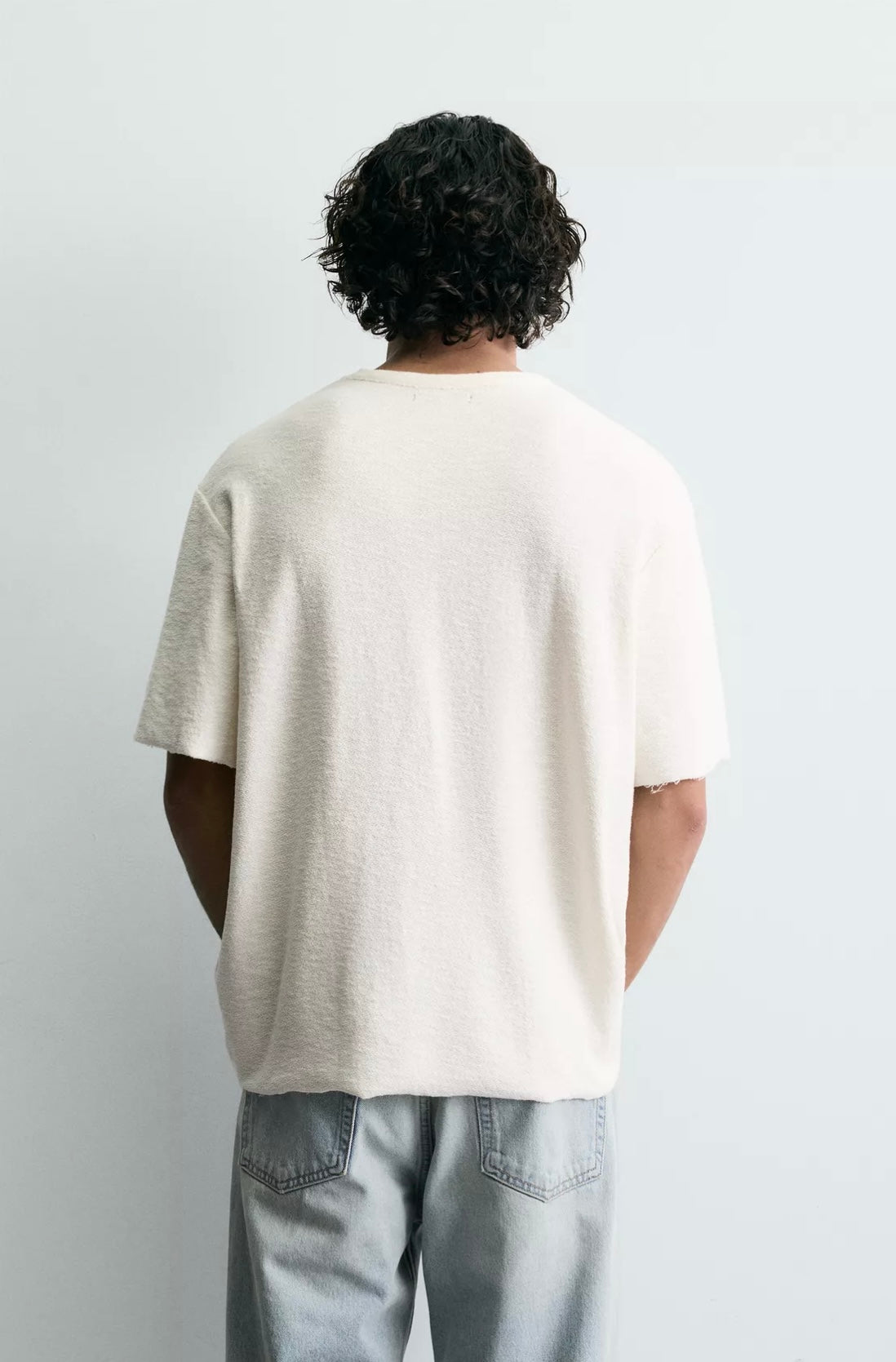 Zara Washed Printed Knit T-Shirt