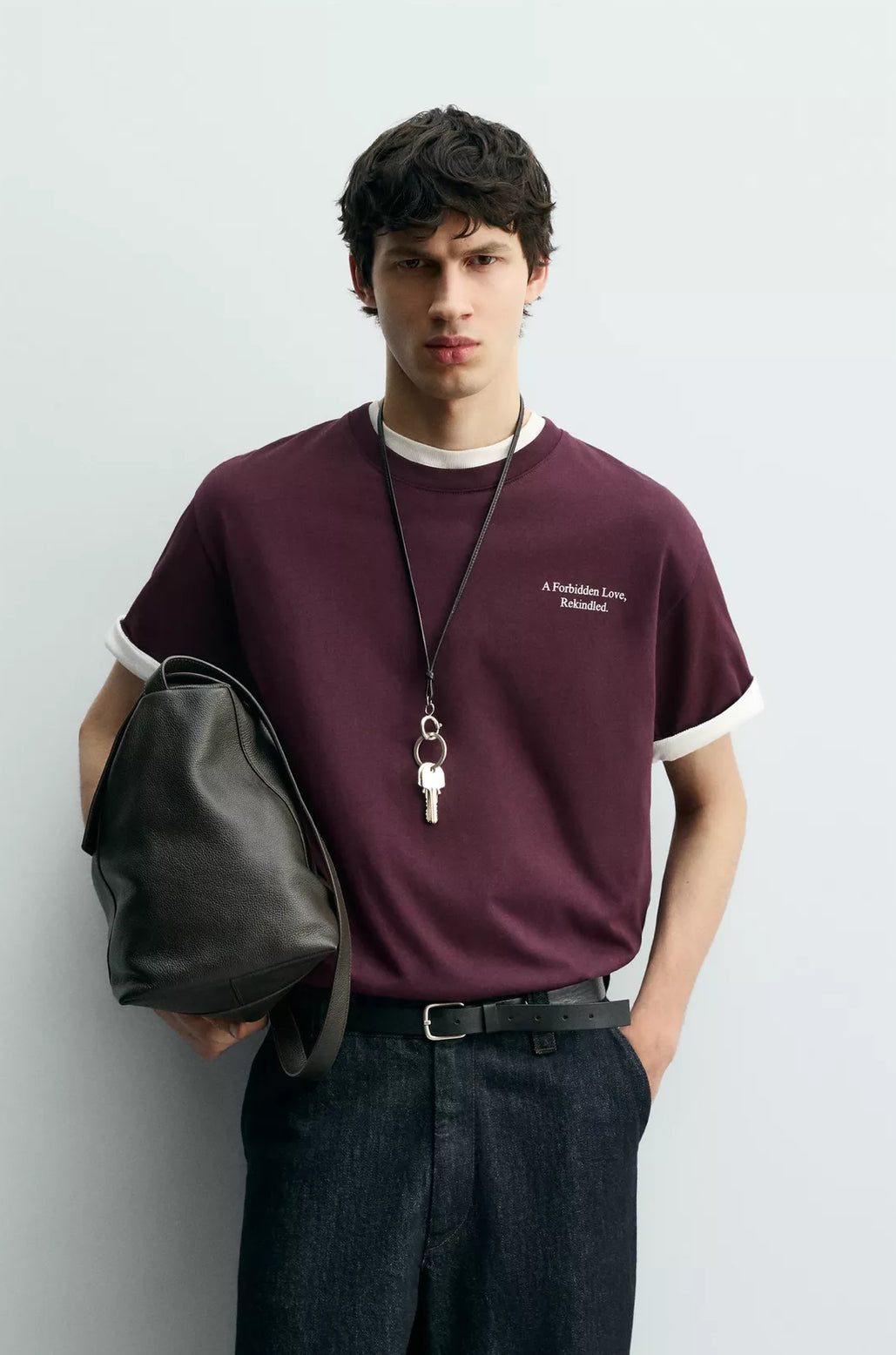 Zara Slogan Print T-Shirt