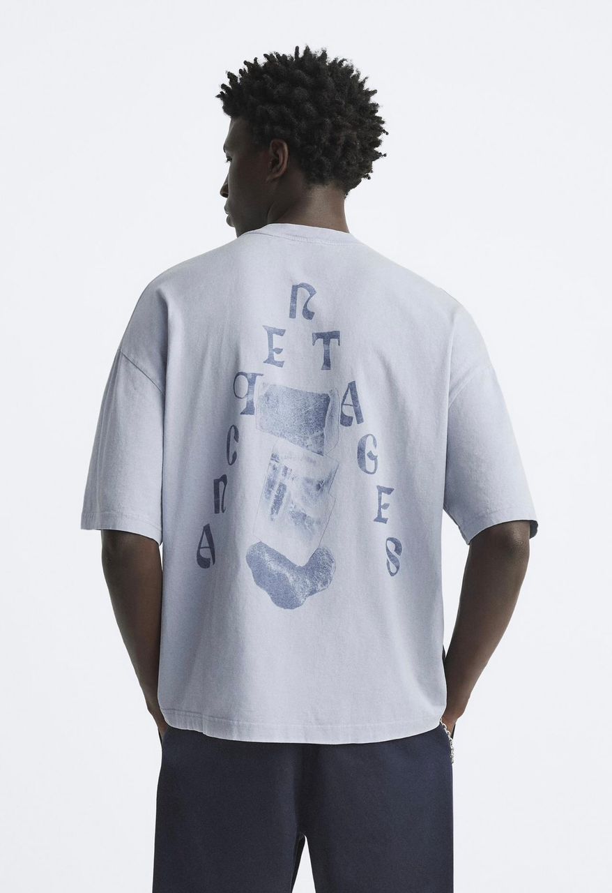 Zara T-Shirt With Printed Graphics