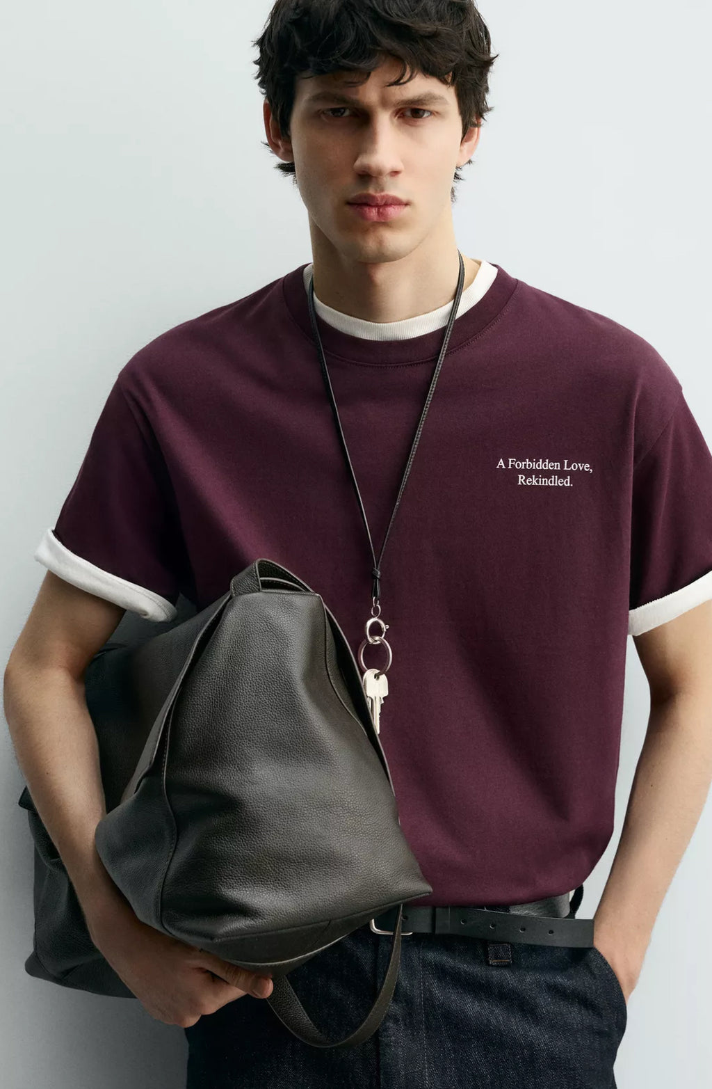 Zara Slogan Print T-Shirt