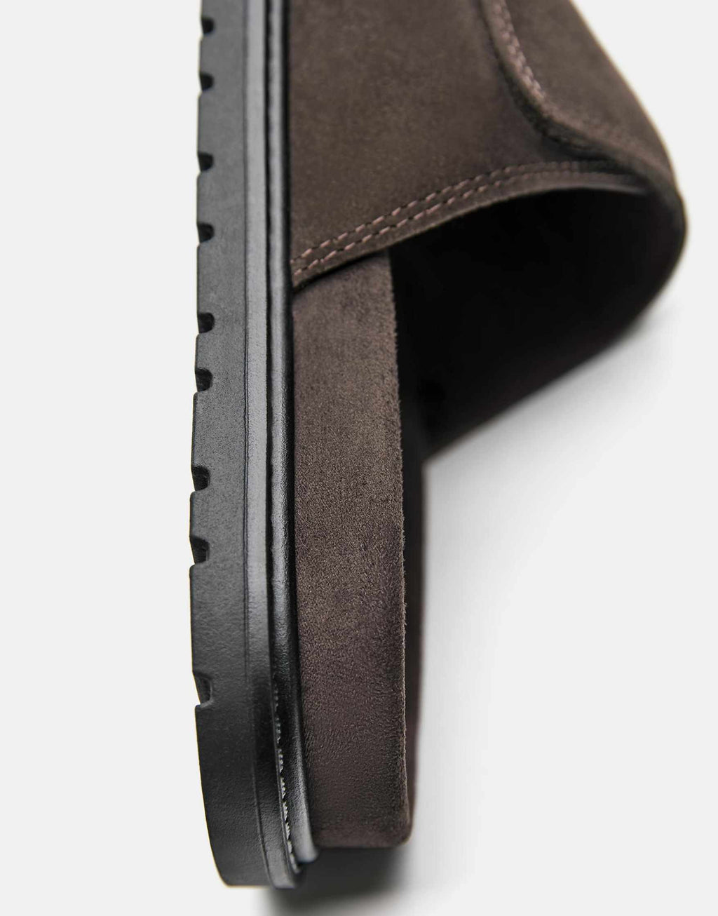 Pull&Bear Leather Slider Sandals