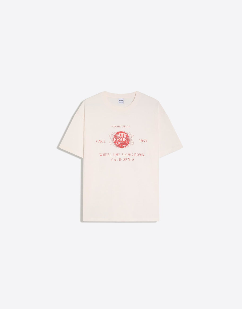 Bershka Relaxed Fit Print T-Shirt