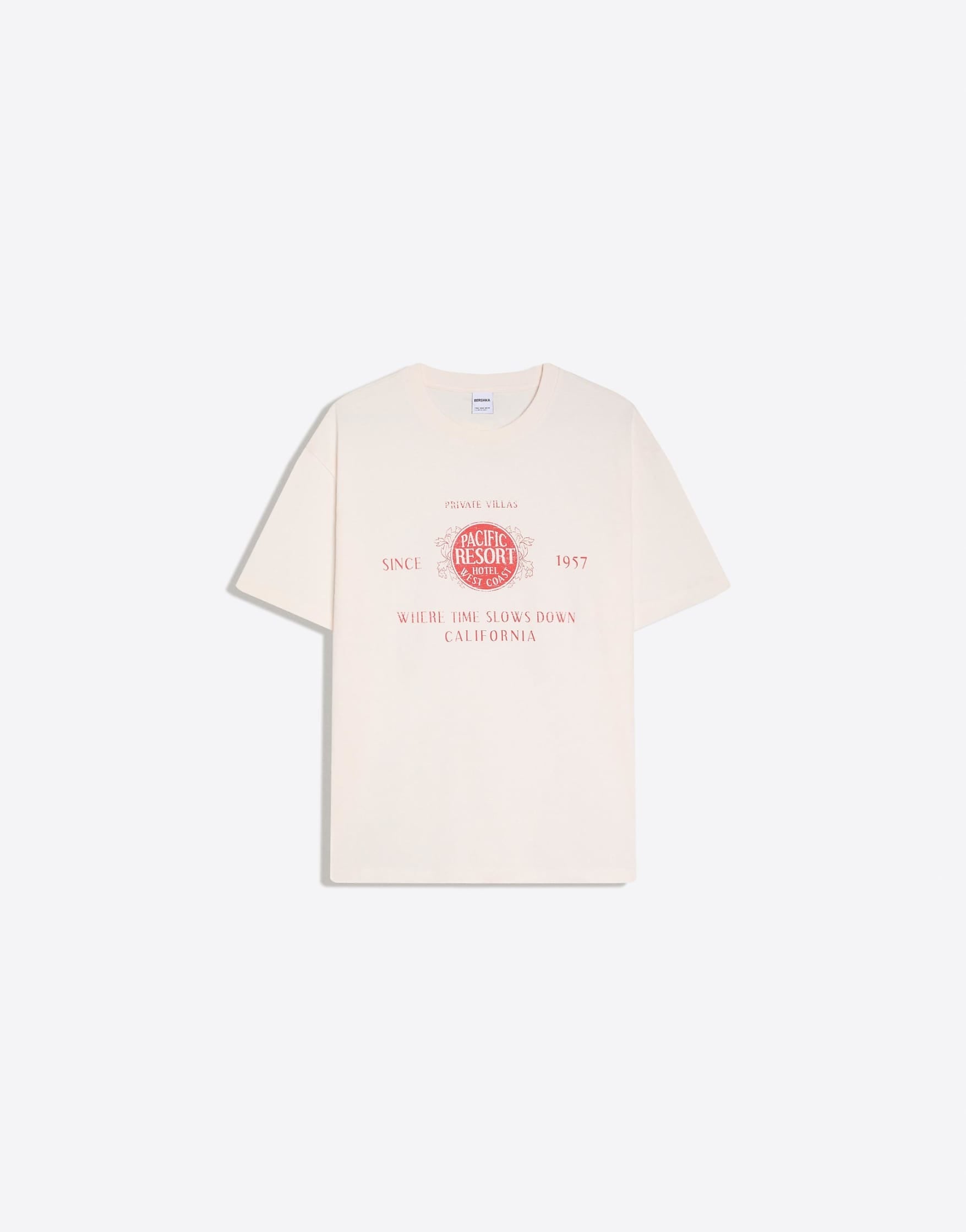 Bershka Relaxed Fit Print T-Shirt