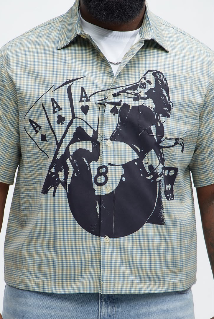 FASHIONNOVA Cropped Button Up Shirt