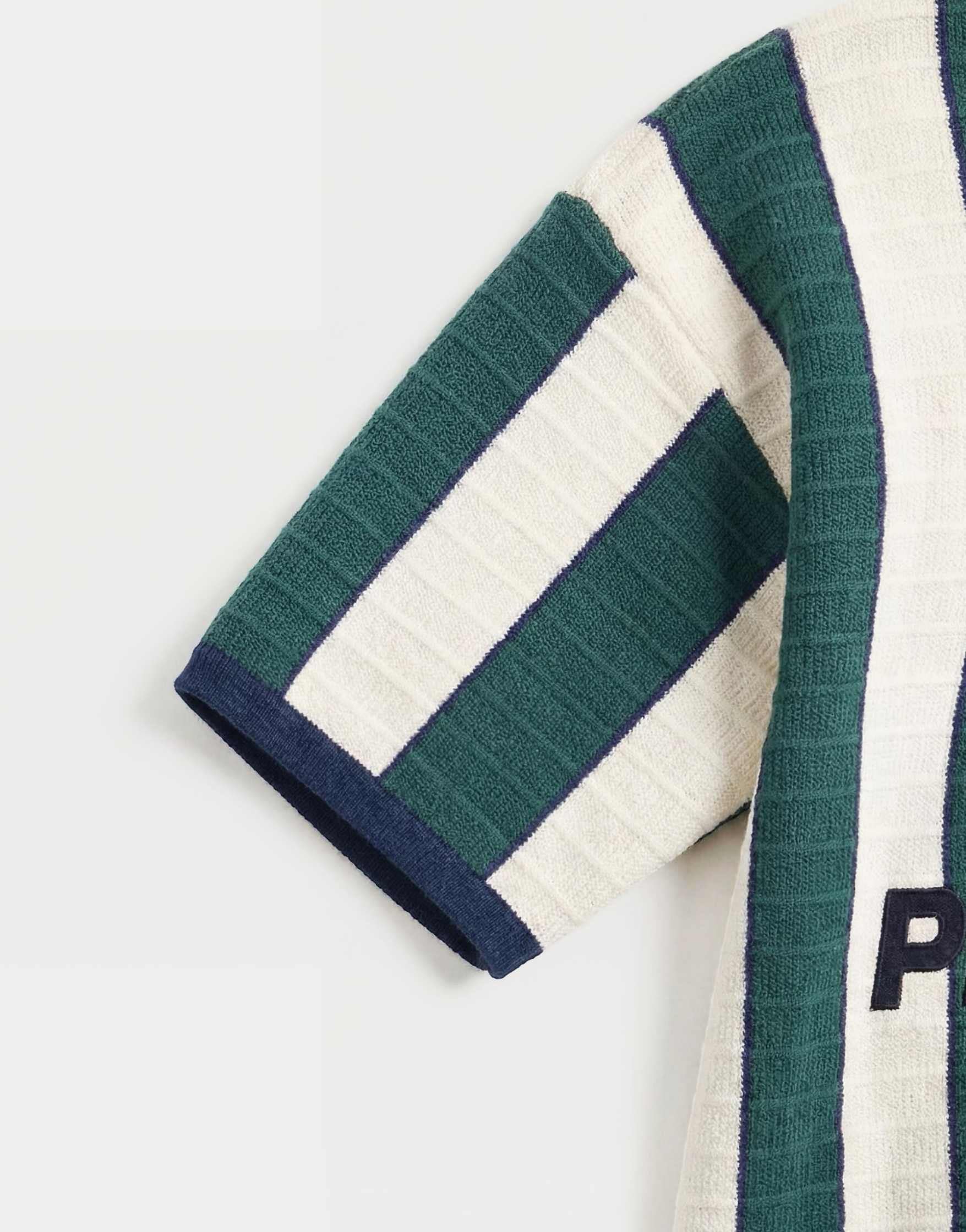 Prohibited Knitted Stripe Football Shirt