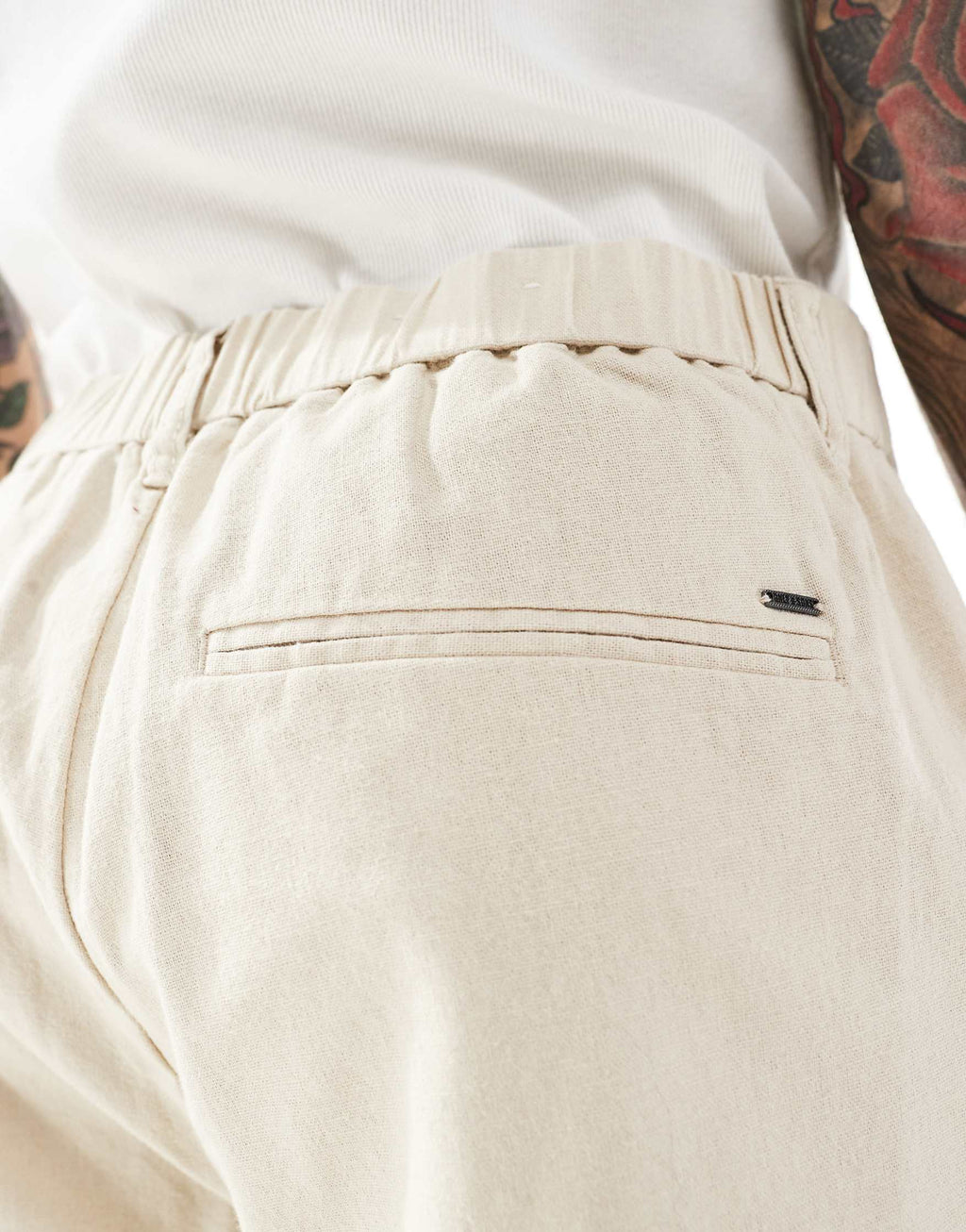 ONLY & SONS Baggy Fit Linen Trousers
